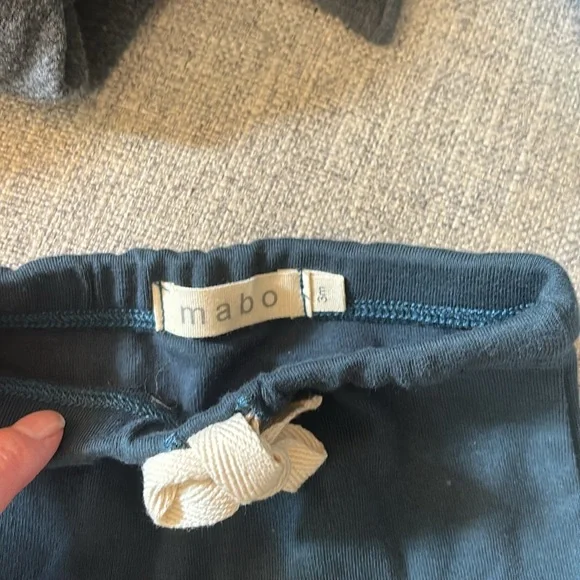 Mabo organic cotton drawstring leggings  - 0-3 month baby, retired cotton basics - Picture 2 of 4